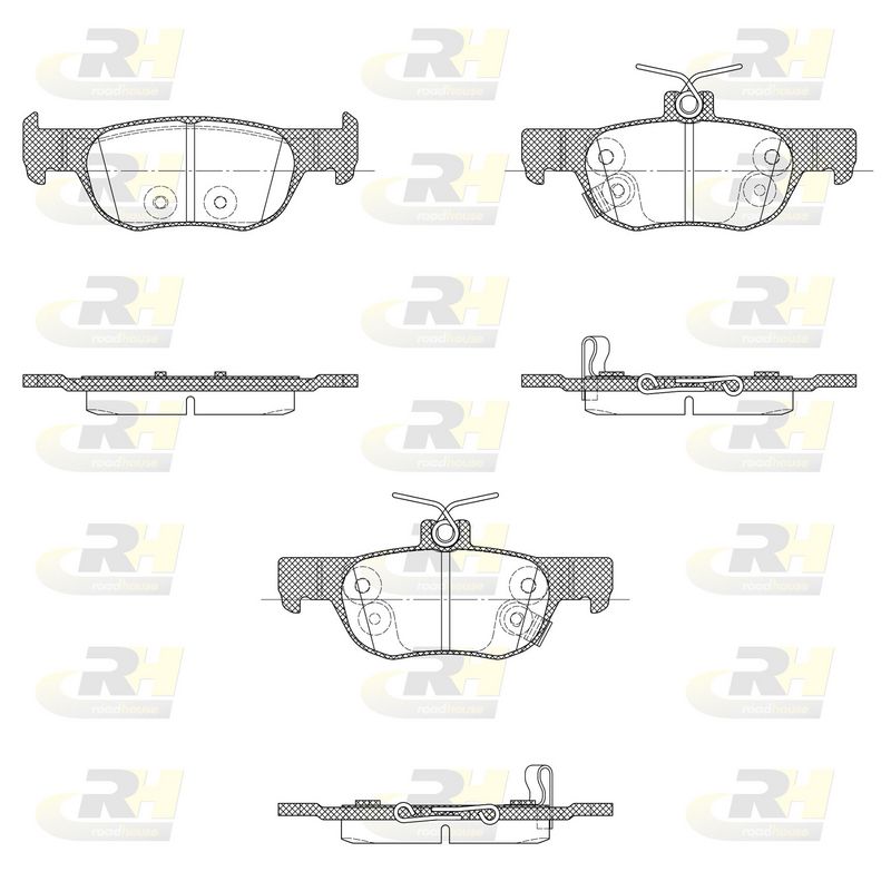 Brake Pad Set, disc brake MAZDA - BCYA-26-43Z
