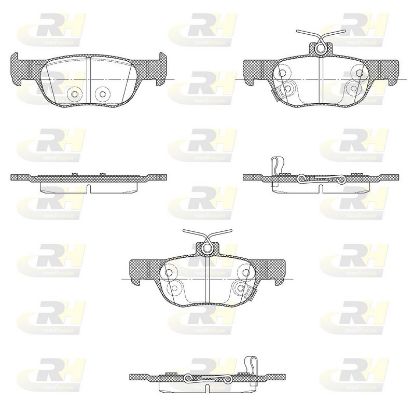 Brake Pad Set, disc brake MAZDA - BCYA-26-43Z