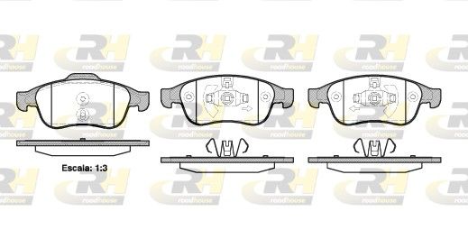 Brake Pad Set, disc brake RENAULT - 41 0A 125 82R