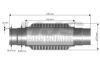 Flex Hose, exhaust system 45/50x270mm astmega soft flex keevitatud otstega