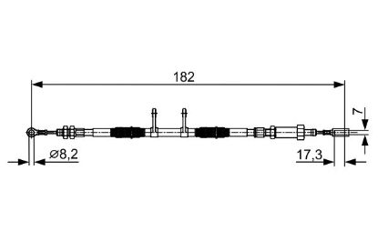 Cable Pull, parking brake -