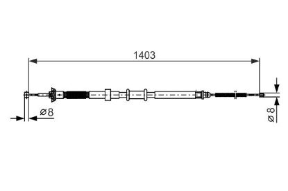 Cable Pull, parking brake -