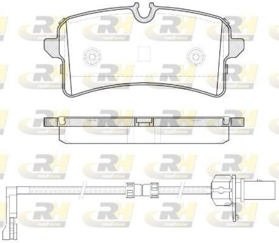 Brake Pad Set, disc brake 4H6698451