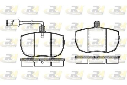 Brake Pad Set, disc brake Ford TRANSIT 85-92 esim.