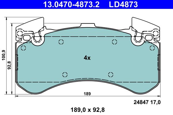 Brake Pad Set, disc brake -