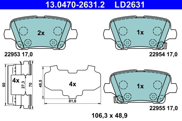 Brake Pad Set, disc brake -