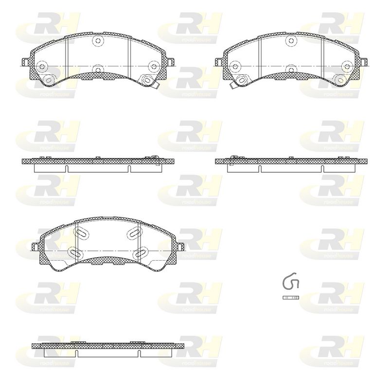 Brake Pad Set, disc brake FORD RANGER ECOBOOST