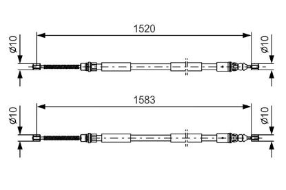 Cable Pull, parking brake -