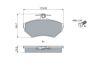 Brake Pad Set, disc brake VAG - 8E0 698 151