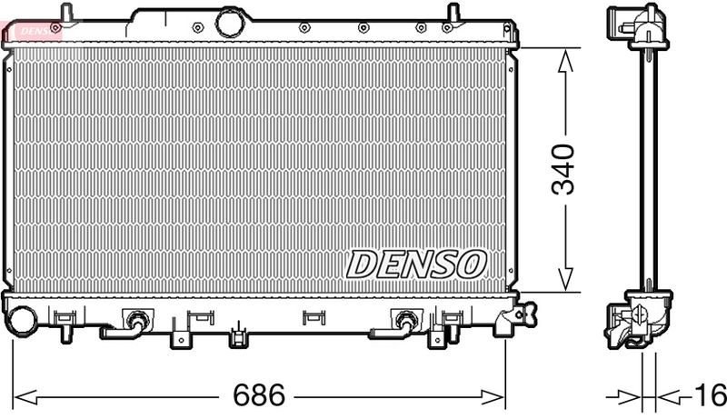 Radiator, engine cooling -