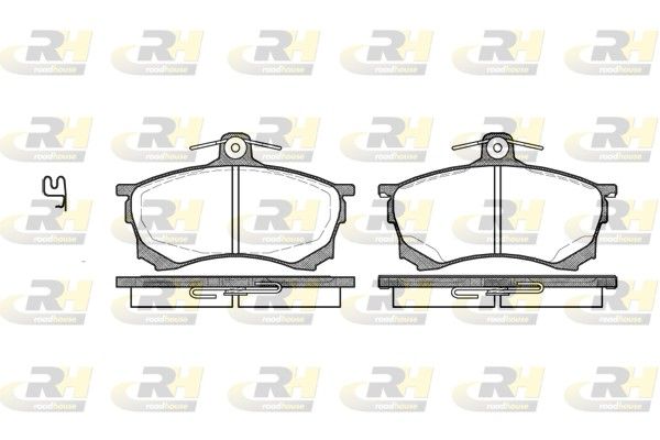 Brake Pad Set, disc brake MITSUBISHI - MR407944