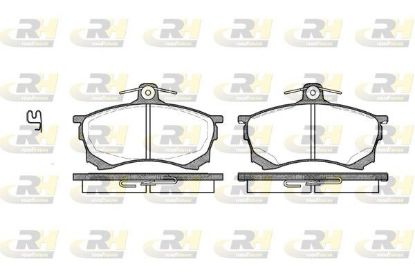 Brake Pad Set, disc brake MITSUBISHI - MR407944