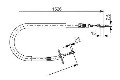 Cable Pull, parking brake -