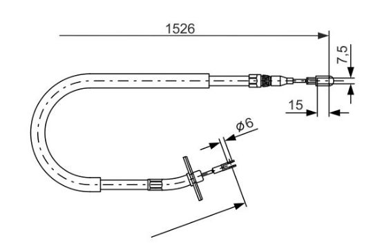 Cable Pull, parking brake -