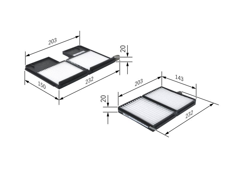 Filter, cabin air TOYOTA - 80508-20130