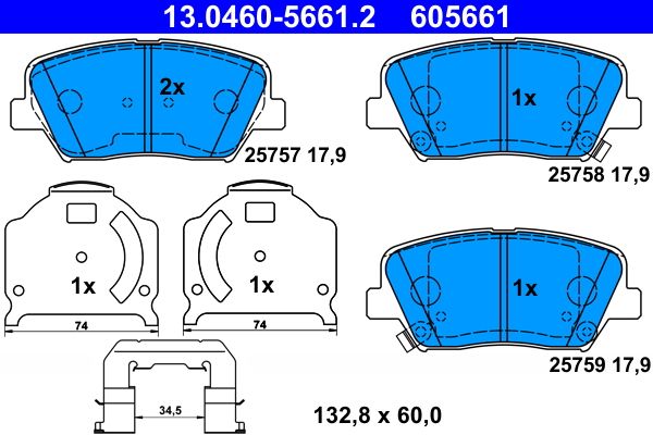 Brake Pad Set, disc brake -