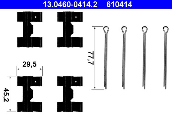 Accessory Kit, disc brake pad -