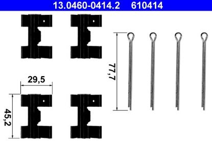 Accessory Kit, disc brake pad -