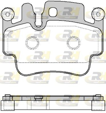Brake Pad Set, disc brake PORCHE 911 01-03 tagum. Brake Pad Set, disc brake PORCHE 911 01-03 tagum.
