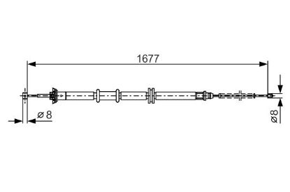 Cable Pull, parking brake -