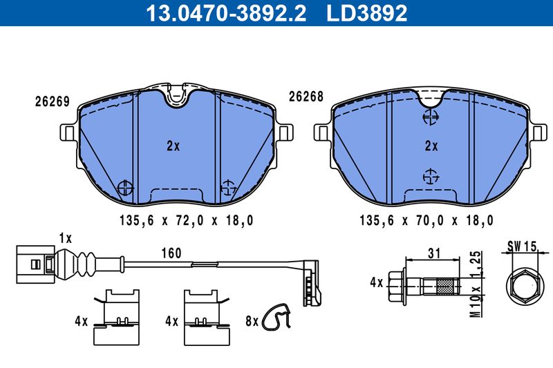Brake Pad Set, disc brake -