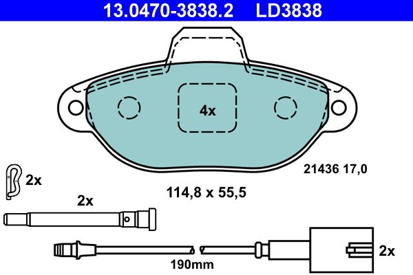 Brake Pad Set, disc brake -