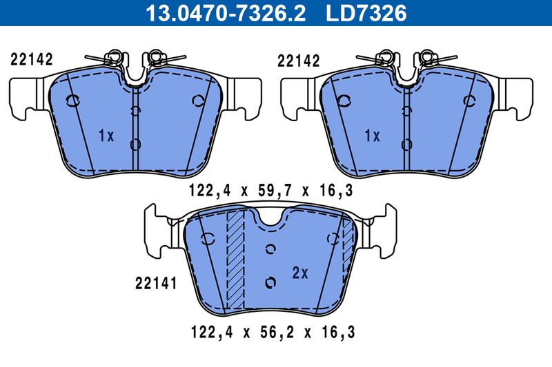 Brake Pad Set, disc brake -