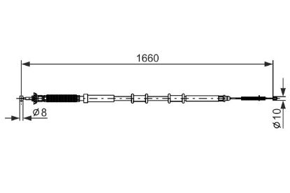Cable Pull, parking brake -