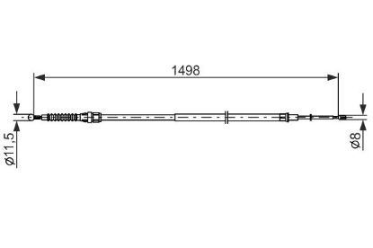 Cable Pull, parking brake -