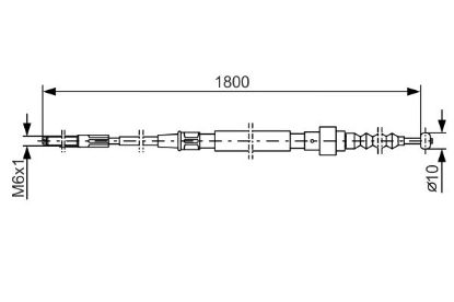 Cable Pull, parking brake -