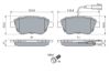Brake Pad Set, disc brake DOBLO Mahtuniversaal (119_, 223_)