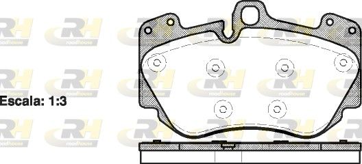 Brake Pad Set, disc brake Audi A8 6.0 esim. 05- Brake Pad Set, disc brake Audi A8 6.0 esim. 05-