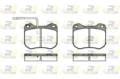 Brake Pad Set, disc brake Peugeot 504,505,604