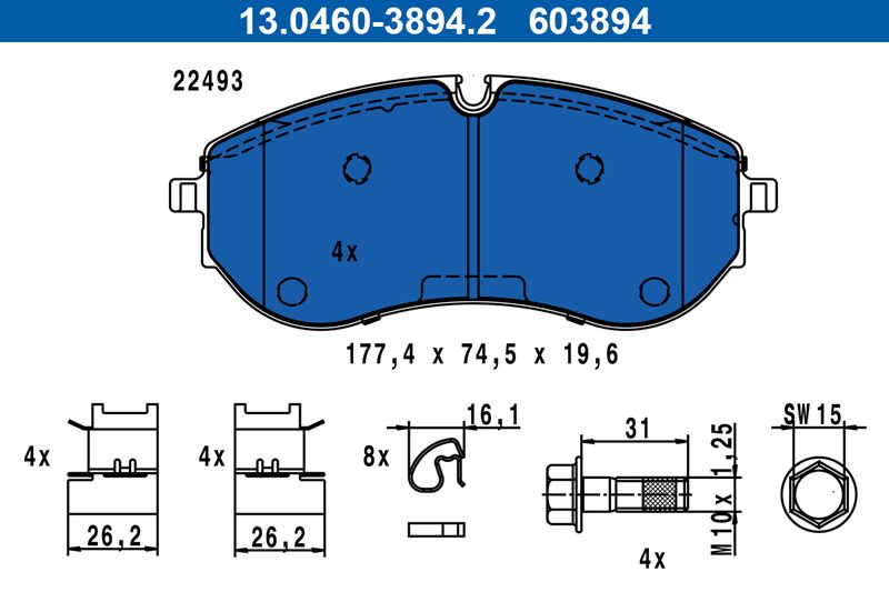 Brake Pad Set, disc brake -