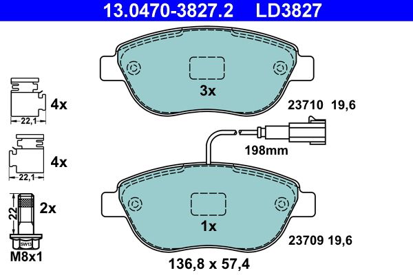 Brake Pad Set, disc brake -