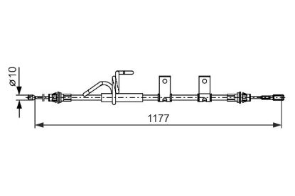 Cable Pull, parking brake -