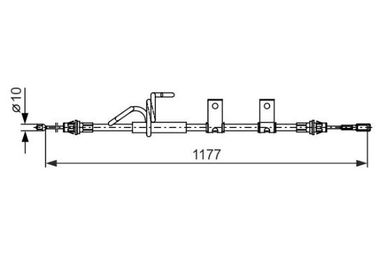 Cable Pull, parking brake -