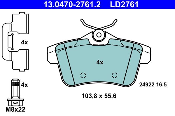 Brake Pad Set, disc brake -