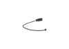 Warning Contact, brake pad wear -
