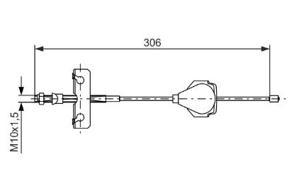 Cable Pull, parking brake -