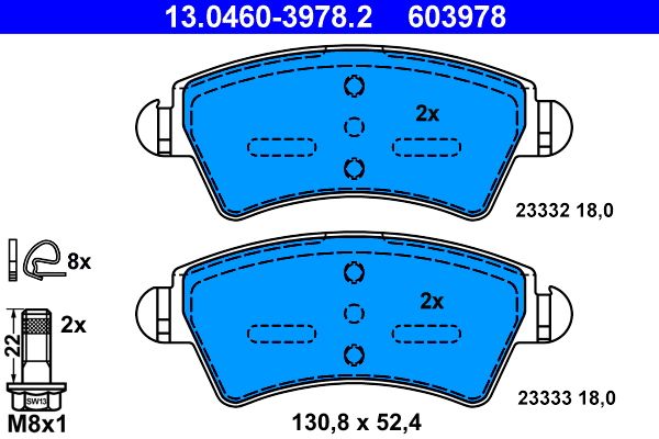 Brake Pad Set, disc brake -