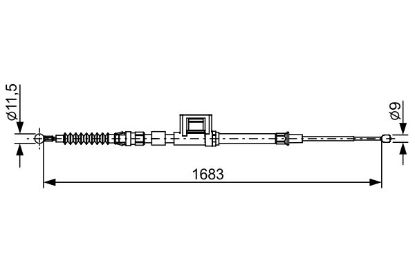 Cable Pull, parking brake -