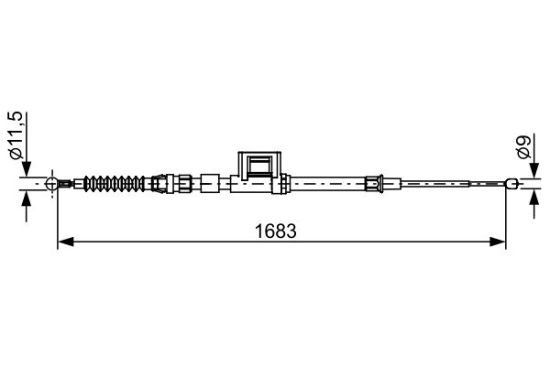 Cable Pull, parking brake -