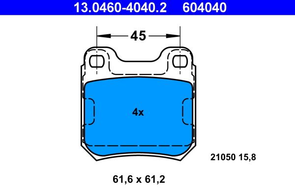 Brake Pad Set, disc brake -