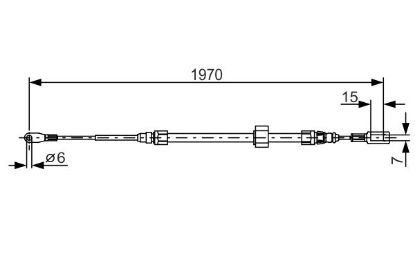 Cable Pull, parking brake -