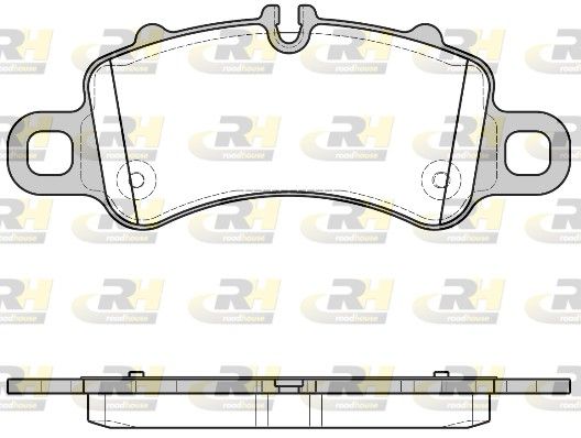 Brake Pad Set, disc brake PORSCHE 911 9P1698151A