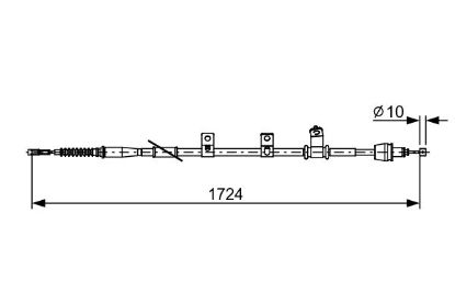 Cable Pull, parking brake -
