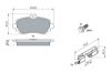 Brake Pad Set, disc brake A-CLASS (W168)