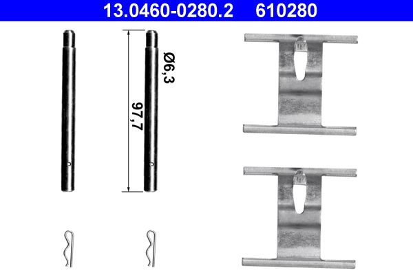 Accessory Kit, disc brake pad -