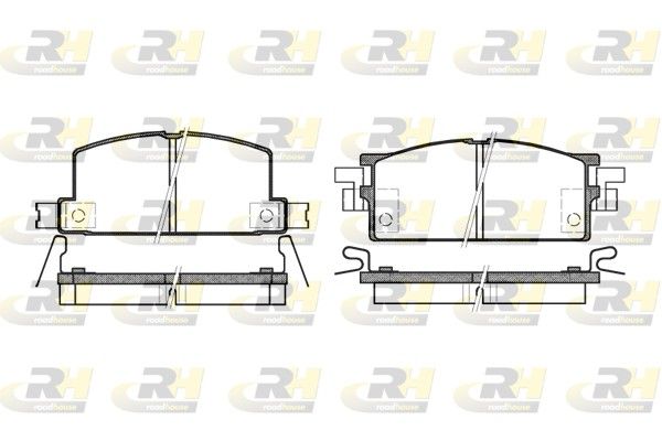 Brake Pad Set, disc brake ISUZU TROOPER 78-84 esim.